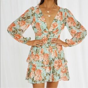 Hello Molly Miami Love mint dress, small, new with tags